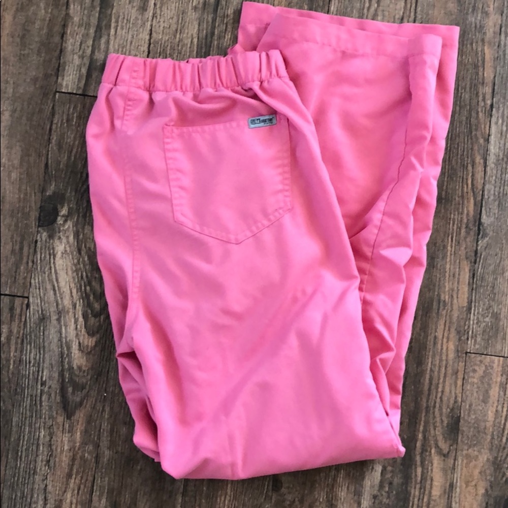 Medium size pink Greys anatomy scrubs pants